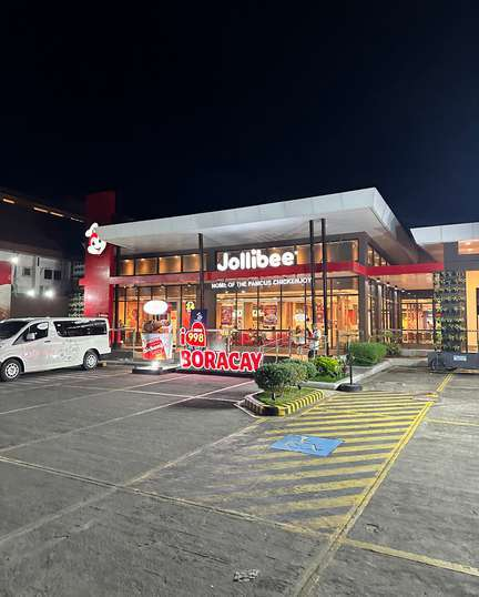 Jollibee Station 2 on the main road in Boracay